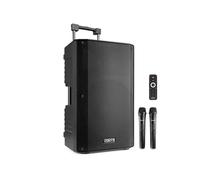 VSA700 Sono portable 1000 Watts - Batterie intégrée, haut-parleur 15", 2 microphones sans fil, Bluetooth 5.0