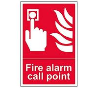 Vsafety 13001 Au-s "Fire Alarm Call point" Sign, portrait, 200 mm x 300 mm (lot de 3)