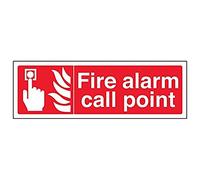 VSafety 13022AX-S'Fire Alarm Call Point Signe, Paysage, 300 mm x 100 mm (lot de 3)
