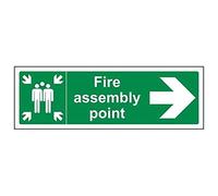 Vsafety 14012bp-r2 Fire ExitKeep clair, Panneau de Signalisation Sortie de Secours, 600 x 200 mm, 2 mm Plastique rigide