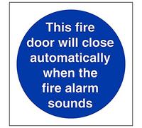 VSafety 18006AF-R'Automatic Fire Door Lot de 3 panneaux carrés 100 mm x 100 mm