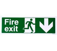 Vsafety 21003bp-r2 Exit flèche gauche, Safe Condition Exit Sign, 600 x 200 mm, 2 mm Plastique rigide