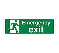 Vsafety 21015 Axe-s "sortie de secours" Sign, paysage, 300 mm x 100 mm (lot de 3)