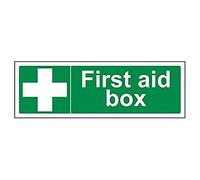 vsafety 31014 ax-s "First Aid Boîte Premiers Secours General signe, autocollant, paysage, 300 mm x 100 mm, vert