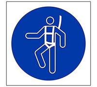 Vsafety 41039 AF-S Harnais de sécurité "Logo" Sign, carré, 100 mm x 100 mm (lot de 3)