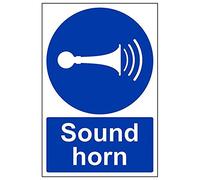 VSafety 43010AU-S'Sound Your Horn Lot de 3 panneaux portrait, 200 mm x 300 mm