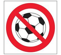 VSafety 51015AT-S'No Ball Games Lot de 3 panneaux carrés 200 x 200 mm