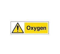 vsafety 6 a045ax-s "Oxygène Panneau d'avertissement Substance et chimique, vinyle autocollant, paysage, 300 mm x 100 mm, noir/jaune