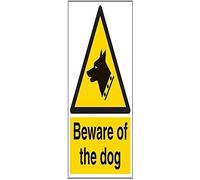 vsafety 63006bc-s General Panneau d'avertissement "Beware Of The Dog, autocollant, Portrait, 300 mm x 400 mm, noir/jaune