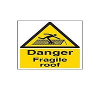 Vsafety 63018 accessoire A4 Danger Fragile Toit Sign, 210 mm x 297 mm (A4)