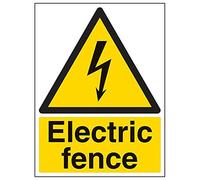 VSafety 68024BC-S'Electric Clôture Panneau Portrait, 300 mm x 400 mm (lot de 3)