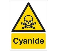 VSafety 6A014AN-R'Cyanide' Signe, Portrait, 150 mm x 200 mm (lot de 3)