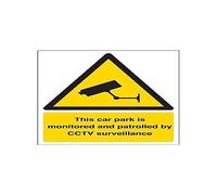 VSafety 6E004AN-R'Car Park Is Monitored/Patrolled By CCTV, 150 mm x 200 mm (lot de 3)