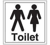 VSafety 71050AM-R'Gents/Ladies Toilet' Lot de 3 panneaux carrés 150 x 150 mm