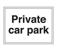 VSafety 74005BF-R'Private Car Park' Panneau Paysage 400 mm x 300 mm (lot de 3)