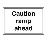 VSafety 74024BA-S'Caution Ramp Ahead Lot de 3 panneaux paysagers 300 x 200 mm