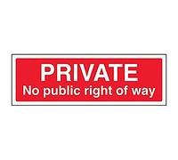 VSafety 76023AX-R'Private, No Public Right Of Way', 300 mm x 100 mm (lot de 3)