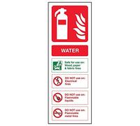 Vsafety "Eau ID" Sign, portrait, (lot de 3), 100 mm x 280 mm, 3