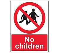 Vsafety "enfants" interdit, portrait, (lot de 3), 300 mm x 400 mm, 3