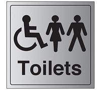 VSafety General Panneau de Toilette pour Personnes handicapées, 71051AM-R1ABRSH