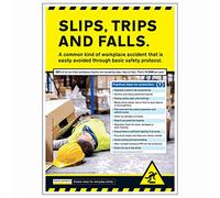 Vsafety In Practice - Slips, Trips and Falls A2 - 420 x 594 mm - Très résistant