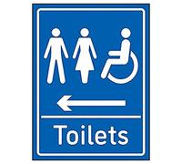 VSafety Lot de 2 toilettes en plastique rigide Bleu 1 mm 200 x 300 mm