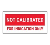 VSafety Lot de 250 autocollants rouges non calibrés pour indication uniquement - 51 x 25 mm