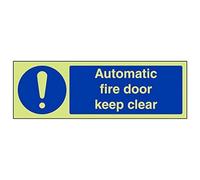 VSafety Lot de 3 panneaux de porte anti-feu automatique, 300mm x 100mm, 3