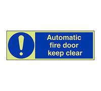 VSafety Lot de 3 panneaux de porte anti-feu automatique, 600mm x 200mm, 3