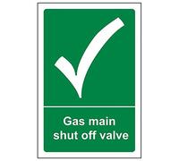 VSafety Lot de 3 panneaux de valve d'arrêt pour gaz, 100mm x 150mm, 3