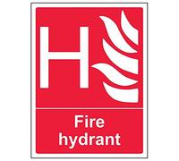 VSafety Lot de 3 panneaux « Fire Hydrant » portrait, 150mm x 200mm, 3