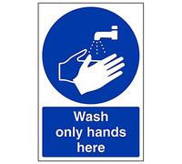 VSafety Lot de 3 panneaux « Food Hygiene/Wash Only Hands Here », 200mm x 300mm, 3
