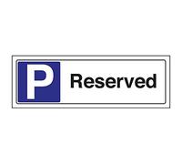 VSafety Lot de 3 panneaux "Reserved" paysage, 300mm x 100mm, 3
