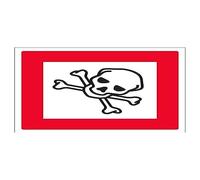 VSafety Panneau d'avertissement en diamant hautement inflammable - Carré - 200 mm x 200 mm - Vinyle autocollant