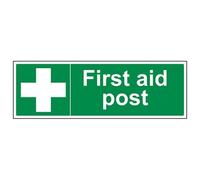 VSafety Panneau de premiers secours en plastique rigide 450 mm x 150 mm 1 mm
