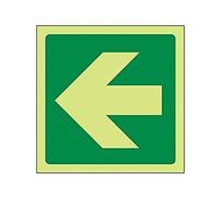 VSafety Panneau lumineux en vinyle autocollant avec flèche droite Vert 200 mm x 200 mm