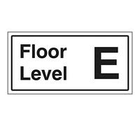 VSafety Plaque de niveau E autocollante Effet aluminium 300 x 150 mm