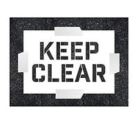 VSafety Pochoir Pochoir 600 x 400 mm Polypropylène 1,1 mm Transparent et Facile à comprendre Panneau pour Parking et Domaine Industriel