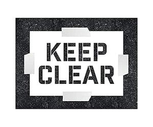 VSafety Pochoir Pochoir 600 x 400 mm Polypropylène 1,1 mm Transparent et Facile à comprendre Panneau pour Parking et Domaine Industriel