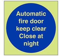 VSafety « Porte anti-feu automatique reste transparente. Close..." (lot de 3), 200mm x 200mm, 3