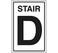 VSafety Stair D Panneau autocollant en vinyle 200 x 300 mm