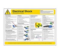 Vsafety Tableau mural A2 résistant Motif choc électrique 594 x 420 mm
