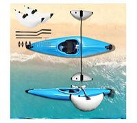 VSAQLNWZ Stabilisateur Gonflable pour Kayak, Stabilité Système De Stabilisateur De Flotteur, Robuste Flotteur Gonflable avec Bras Latéraux pour Kayaks Et Bateaux Percés,White