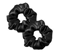 Vsco Chouchou pour fille 100 % soie élastique pour cheveux en pure soie Noir