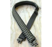 vsdfvsdfv Réglable 550 Paracorde Fusil Pistolet Sling Sangle avec pivotant, Black & Green