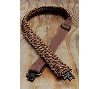 vsdfvsdfv Réglable 550 Paracorde Fusil Pistolet Sling Sangle avec pivotant, Dark Brown & Copperhead