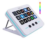 VSDINSIDE Clavier macro, clavier de raccourci pour streaming de jeux de decks et jeux de deck, 18 touches programmables, pavé IA visuel personnalisable pour clavier USB OBS, YouTube