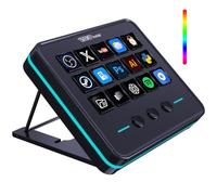 VSDINSIDE Macro Keypad, Stream Controller Deck Gaming Streaming Shortcut Keyboard, 18 touches programmables Customizable Visual AI Pad USB Soundboard for OBS, YouTube, Desk Office Setup, Laptop, PC