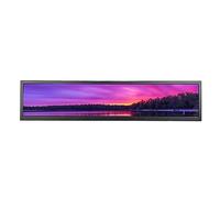 VSDISPLAY 24 Pouces 1920 x 360 Barre tendue écran IPS,entrée vidéo H/D USB | Prise en Charge de la Lecture Automatique et Rotation à 180 degrés, pour publicité à Faire soi-même