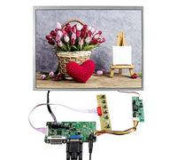 VSDISPLAY Carte contrôleur VGA DVI LVDs avec écran LCD IPS 12,1" 800 x 600 450 nits, pour Moniteur DIY